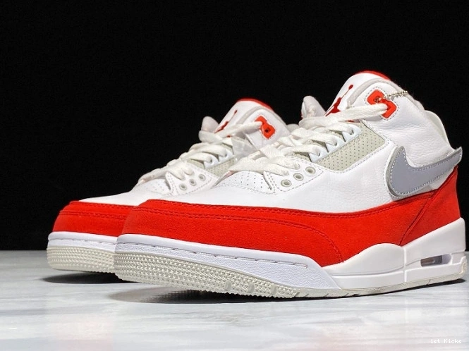 1st Kicks Shoes White Jordan Red Tinker University CJ0939-100 Retro 3 Air 0717